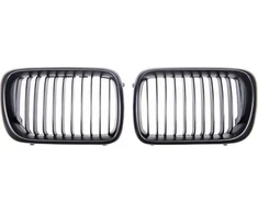 MTuning Single Rib sportinės grotelės, matinės juodos BMW 3 E36 Compact Facelift 1996-1999 m.