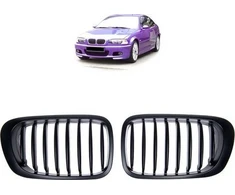 MTuning Single rib sportinės grotelės Matt Juodas BMW 3 E46 pre-facelift 1999-2003