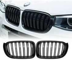 MTuning Sport Grilis Double Fins Blizgus juodas BMW X3 F25 X4 F26 Facelift 2014-2018 m.
