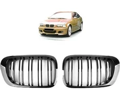 MTuning Sport Grilis Double Ribs Blizgus juodas BMW 3 E46 Pre-Facelift 1999-2003 m.