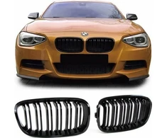 MTuning Sport Grilis Double Ribs Blizgus juodas BMW 1 F20 F21 Pre-Facelift 2011-2015 m.