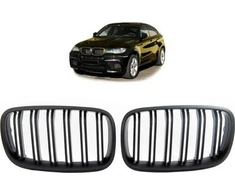 MTuning Sport Grilis Double Ribs Matinis Juodas BMW X6 E71 E72 X5 E70 2007-2013 m.