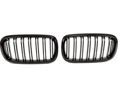 MTuning Sport Grilis Dvigubas Grilis Blizgus Juodas BMW X5 F15 F85 X6 F16 F86 2013-2018 m.