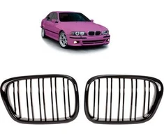 MTuning Sportinės grotelės dvigubos briaunos Blizgus Juodas BMW 5 E39 1995-2003 m.