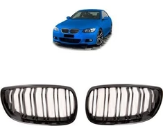 MTuning Sportinės grotelės dvigubos briaunos Blizgus juodas BMW 3 E92 E93 prieš veido patobulinimą 2005-2010 m.
