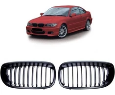 MTuning Sportinis grotelių pavieniai šonkauliai Matt Juodas BMW 3 E46 Facelift 2003-2006 m.