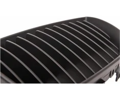 MTuning Sportinis grotelių pavieniai šonkauliai Matinis juodas BMW 1 E81 E82 E87 E88 prieš veido patobulinimą 2004-2007 m.