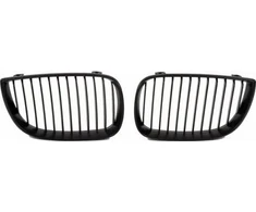 MTuning Sportinis grotelių pavieniai šonkauliai Matinis juodas BMW 1 E81 E82 E87 E88 prieš veido patobulinimą 2004-2007 m.