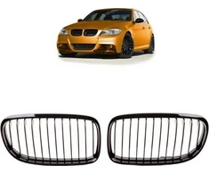 MTuning Sportinis grotelių viengubas briaunos Blizgus Juodas BMW 3 E90 E91 Facelift 2008-2011 m.