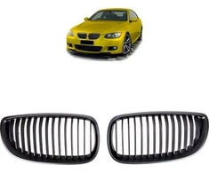 Mtuning Sports grilio viengubos briaunos Matt Juodas BMW 3 E92 E93 prieš veido patobulinimą 2005-2010 m.