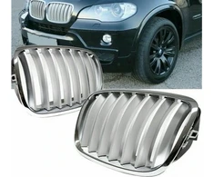 Mtuning Sports Grilis Single Ribs Matinis Sidabrinis BMW X6 E71 E72 X5 E70 2008-2014 m.