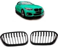 Mtuning Vieno briaunos sportinės grotelės Gloss Juodas BMW 1 F20 F21 Facelift 2015-2019 m.