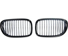 MTuning vienos juostos sportinės grotelės blizgios juodos BMW 7 F01 F02 F03 F04 2008-2015