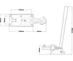 Mtuning_A Rankinė hidraulinė Stabdžių UNIVERSAL ZERO ONE