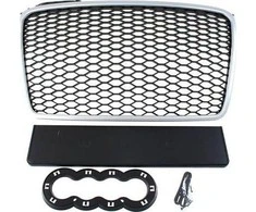 MTuning_F GRILL AUDI A4 B7 RS- STYLE Sidabrinis- Juodas (04- 08)