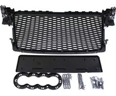 MTuning_F GRILL AUDI A4 B8 RS- STYLE Sidabrinis- Juodas (08- 12) PDC