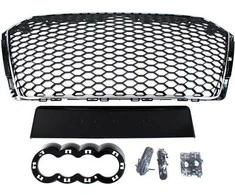 Mtuning_F GRILL AUDI A4 B9 RS- STYLE CHROME (2016) + PDC