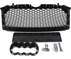 MTuning_F GRILL AUDI A4 B9 RS- STYLE GLOSS Juodas (2016) + PDC