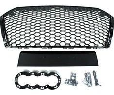 MTuning_F GRILL AUDI A4 B9 RS- STYLE GLOSS Juodas (2016) + PDC