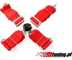MTuning_F Sporto diržai 4p 3 "Raudonas - greitas