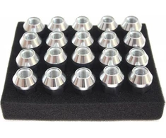 MTuning_F Riešutai JBR 50mm M12 x1.5 Sidabrinis