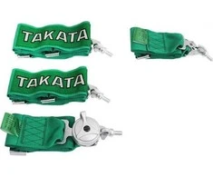 MTuning_F Sportiniai diržai 4p 3" žalia - Takata Replica diržai