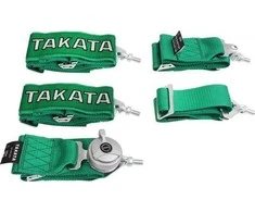 MTuning_F Sportiniai diržai 5p 3 "Žalia - Takata Replika