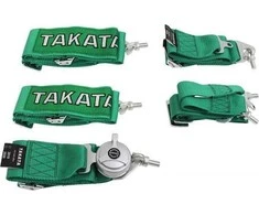 MTuning_F Sportiniai diržai 6p 3 "Žalia - Takata Replika