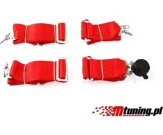 MTuning_F Sporto diržai 4p 3 "Raudonas - greitas