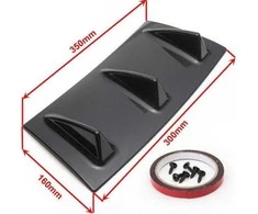 MTuning_F Universali atlenkiamoji barelį stogo difuzoriaus ryklio pelekas 3 sparnas 35CM