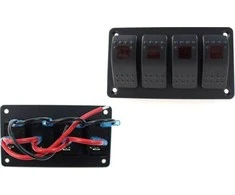 MTuning_F Alu skydelis jungiklis, ON / OFFx4 raudona
