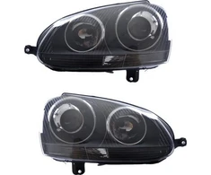 Mtuningas halogeninių lempų komplektas juodas VW GOLF V 2003-2008m