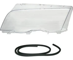 Mtuningas lempos gaubtas su guma kairiuoju BMW 3 E46 prieš veido patobulinimą 1998-2001 m.