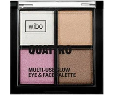 MUA WIBO_Quattro daugiafunkcinė švytinčių akių šešėlių paletė 6 g
