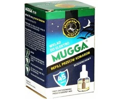 Kasetė „Mugga“ uodų atbaidymo skysčio papildymas 45 naktys 35 ml