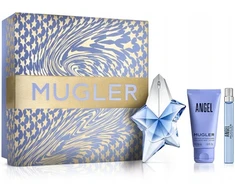 Set Thierry Mugler: Angel Eau De Parfum For Women, 50 ml + Angel Eau De Parfum For Women, 10 ml + Angel Hydrating Losjonas kūnui, 50 ml