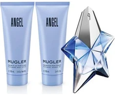 Set Thierry Mugler: Angel Eau De Parfum For Women Papildomas, 50 ml + Angel Hydrating Losjonas kūnui, 100 ml + Angel Dušo želė All Skin Types, 100 ml