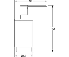Muilo dozatorius Grohe Pastatomas dozatorius 120 ml Šlifuotas šiltas saulėlydžio efektas
