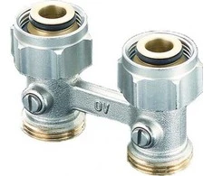 Multiflex F“ - dviguba tiesi radiatoriaus jungtis radiatoriams su OVENTROP antgaliais (DWZ)