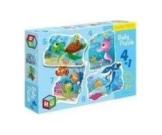 Dėlionė Alexander Multigra Baby Puzzle 4w1 Povandeninis