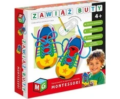 Montessori Multigra - lavinantis žaislas, suriškite batus 05938