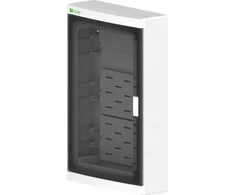 Elektro Plast Nasielsk 2445-21 Multimedijos skirstomasis skydas Elegantiškas 3X12 ant paviršiaus montuojamas IP40 dūmų durys 2445-21