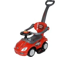 Ecotoys Mašinėlė - stumdukas DELUXE 3w1 Raudona