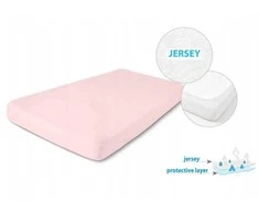 Multitex Neperšlampamas JERSEY paklodė 70x140 [TB0242_10] rausva
