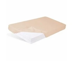 Multitex BabyMatex vaikiškos lovelės paklodė su guma 70x140, kreminė