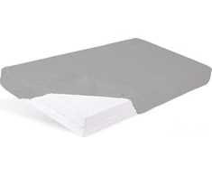 Multitex Vandeniui atsparus lakštas 80x160 44 grafitas su elastine juostele Bambuko bambukas vaikiškos lovelės paklotui