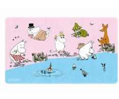 ERIK Moomins – XL ekologiškos odos rašomojo stalo kilimėlis 60 x 35 cm