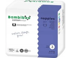 Munchkin BAMBIBOO - MEDVILNINĖS SAUSKELNĖS, 3,26 DYDŽIO, VNT.