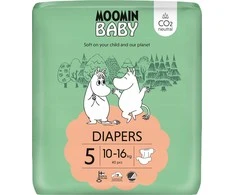 Muumi MOOMIN Baby, sauskelnės 5 MAXI (10-16 kg), 40 vnt. ECO*