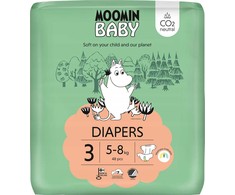 Muumi Midi sauskelnės 3, 5-8kg, 48 vnt.